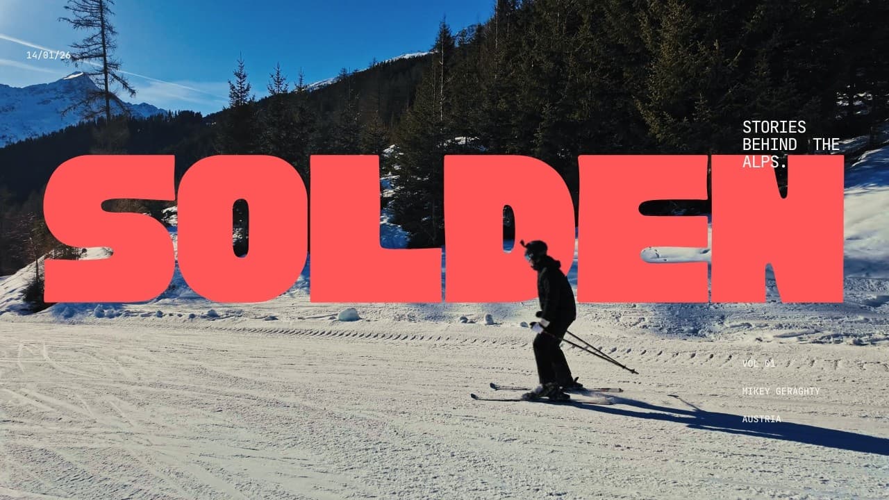 Learning to Ski in Sölden | First Time in the Alps
